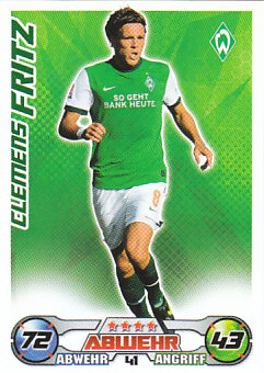 Clemens Fritz Werder Bremen 2009/10 Topps MA Bundesliga #41